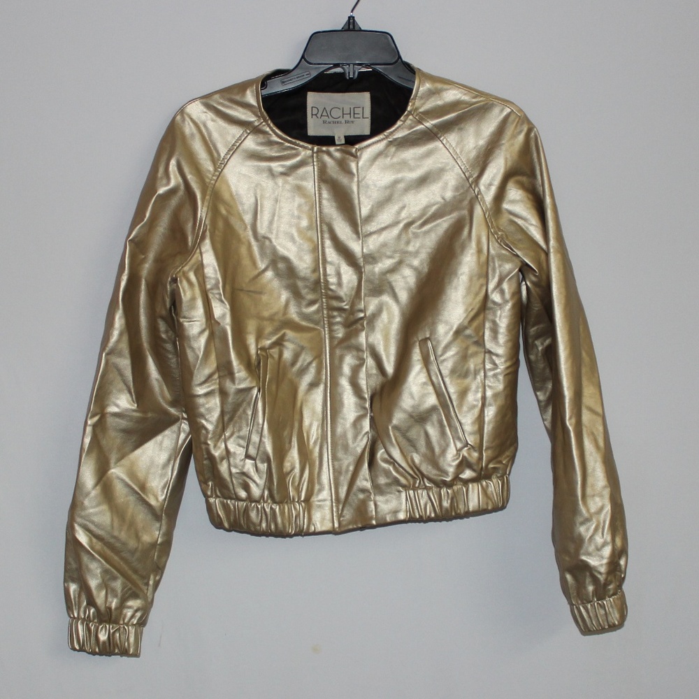 RACHEL Rachel Roy Metallic Bomber Jacket